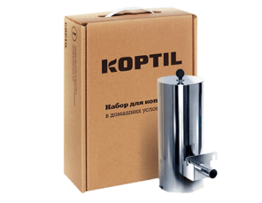 Дымогенератор Koptil 1 на фоне коробки